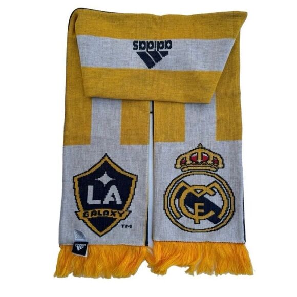 Adidas - Real Madrid v LA Galaxy Game furbol Soccer Scarf Fan Merchandise Player - Picture 1 of 9
